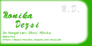 monika dezsi business card